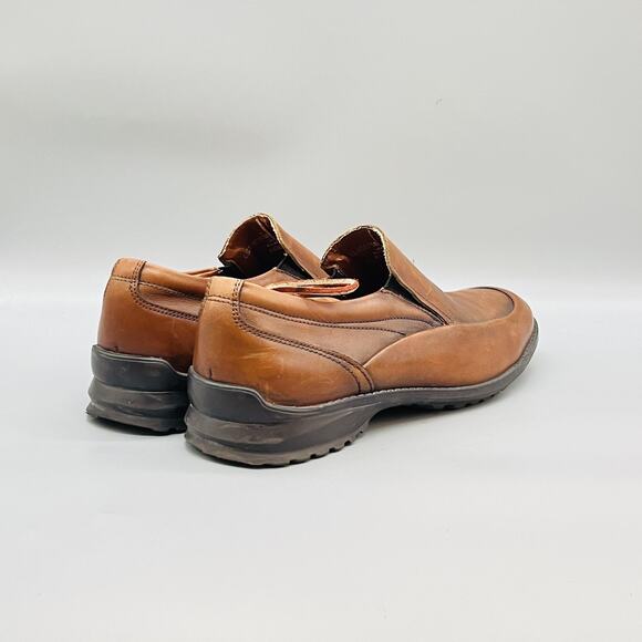 Bass Shoes Men 10 Brown Leather Slip On Casual Loafers Cushioned Comfort Walking main image 9